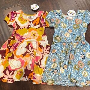 Dot Dot Smile Bundle of Two Floral Dresses 2T NWT